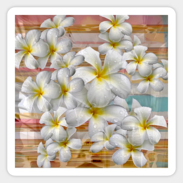 Plumeria Profusion Sticker by DANAROPER